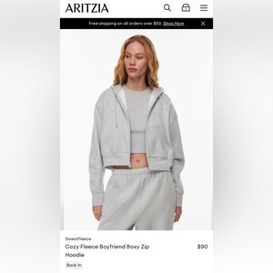 TNA Cozy Boyfriend Zip Hoodie